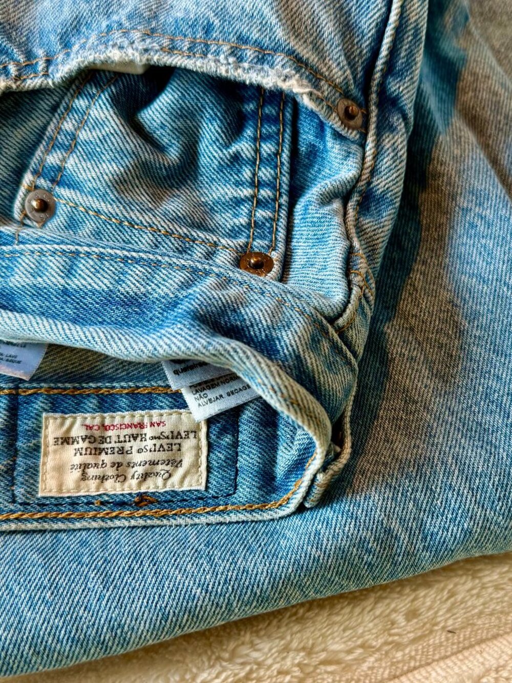 Levi’s Premium 501 Straight Jeans Size 29 Light Wash Denim